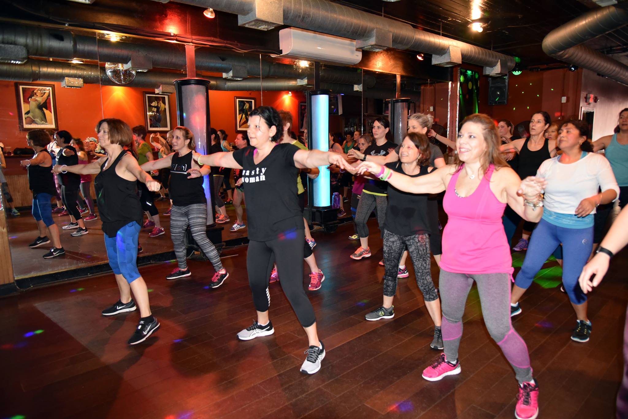 Kim performing at a dance event