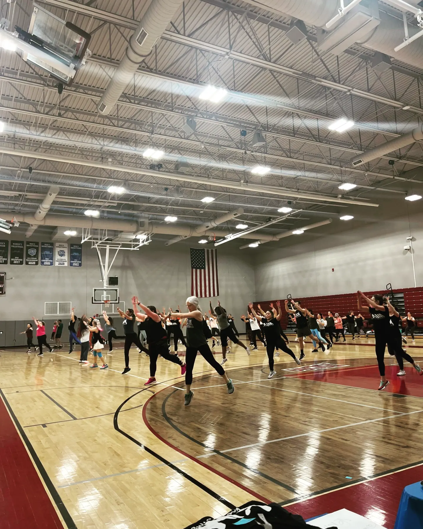 Group dance shot