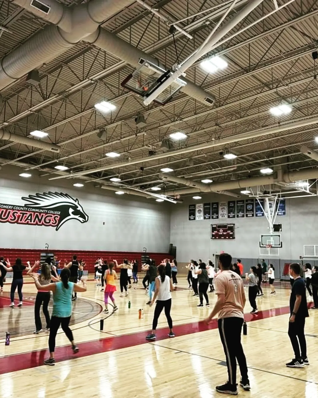 Group dance shot